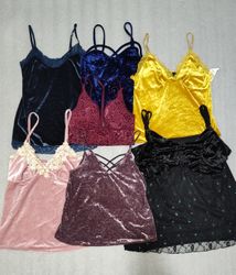 #01 Velvet cami tops