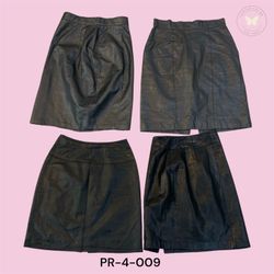 Classic Black Leather Skirt – Timeless Slim Cut (P..