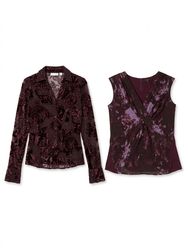 (FV-1083) 2000s Grunge Floral  Top