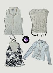 Y2k Angelic White Tops Mix