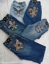 CR7218 Vintage Miss Me Flare & Straight Jeans