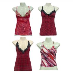 Y2K Cherry Berry Red Camisole