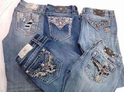 CR7220 Vintage Miss Me Flare & Straight Jeans