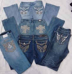 CR7224 Y2K Flare Jeans