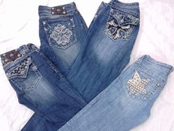 CR7225 Vintage Miss Me Flare Jeans