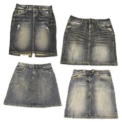 Y2K GIRL DENIM MIDI SKIRTS RE-2978