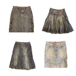 Y2K NYC IT Girl Denim Midi Skirts RW-1757