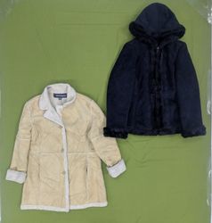 💥 RV2734 Suede Shearling Coats