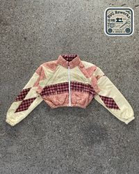Upcycled Patchwork Quilted Crop Jacket
