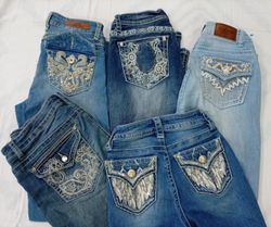 CR7231 Y2K Flare & Straight Jeans