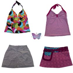 Y2K Halter Tops & Denim Mini Skirts Bundle (SV-039..