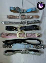 Y2k Funky studded disco belts