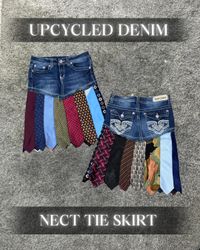 Upcycled Denim Krawattenrock