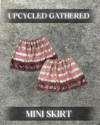 Upcycled Gathered Minirock