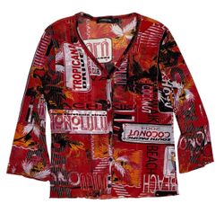 Y2k long sleeve blouse