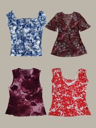 Y2k Summer Foral Essential Tops (TM022)
