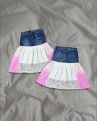 Upcycled Patchwork Jeansrock