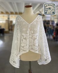 Upcycled Lace Poncho
