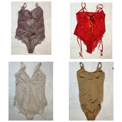 Y2K Romantic Goth & Cyber Lingerie Mix - Lace-Up B..