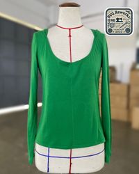 Upcycled Hooded Scoop Top