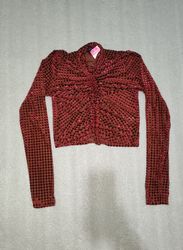 ベルベットクロップトップ