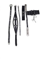 (FV-1104) Y2K Punk Studded Belt Bundle | Gothic Co..