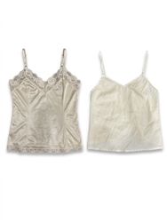 (FV-1105) Y2K Satin Camisole Bundle | Lace Trim, S..