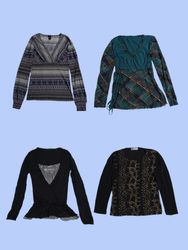 Y2k vintage Long Sleeves tops (023)