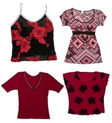 Mob-Wife Aesthetic With Floral Mix Tops: TT-199