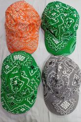 CR7237 Upcycled Bandana Caps