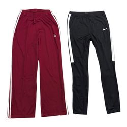 Calças Nike e Adidas