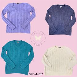 Premium Cable Knit Wool Sweater – Classic Fit (GRF..