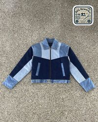 Upcycled Denim Crop Jacket