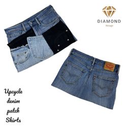 Upcycle Levi’s Denim Skirt Patch (Dv -04)