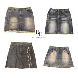 Y2K Paris Hilton Girl Denim Mini Skirts RE-2990