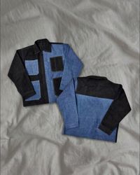 Upcycled 4-Pocket Utility Denim Jackets