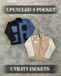 Upcycled Four Pocket Utility Jackets