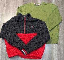 4890 - Tommy Hilfiger Long Sleeves T-Shirts,¼ Zip