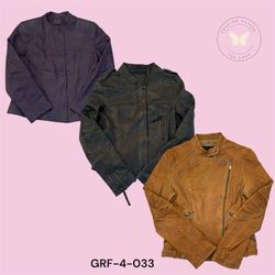 Moto Leather Jacket – Zipper Detail Streetwear Loo..