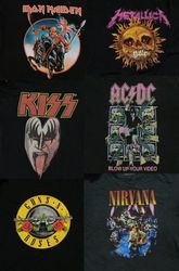 Camiseta de banda de rock