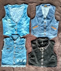 Denim waistcoat 15 pieces