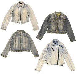 Y2K Era Cyber Girl Unique Denim Jackets RE-2996
