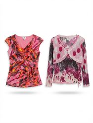 (FV-1106) Y2K Pink Aesthetic Tops Bundle | Cute Ba..