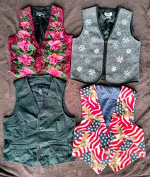 Denim embroidery waistcoat 15 pieces