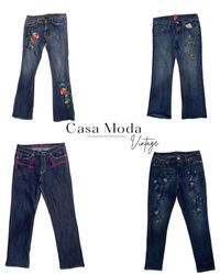 070426-3 Denim floral jeans 10pcs