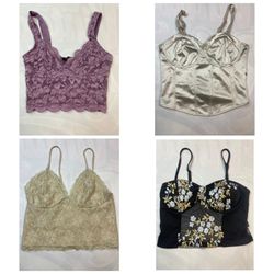 Y2K Coquette & Romantic Mix - Lace Corset Tops, Sa..