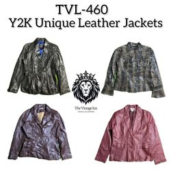 Y2K Unique Leather Jackets (TVL-460)