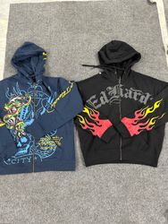 Ed Hardy Men Zipper Hoodies