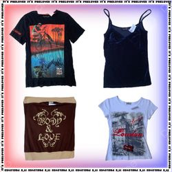 The Sk8er Girl Bundle, Y2K tops, skirts (SS-2207)