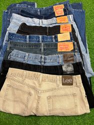 Men’s Denim Jeans Levi’s 501 including & Lee: 10pc..